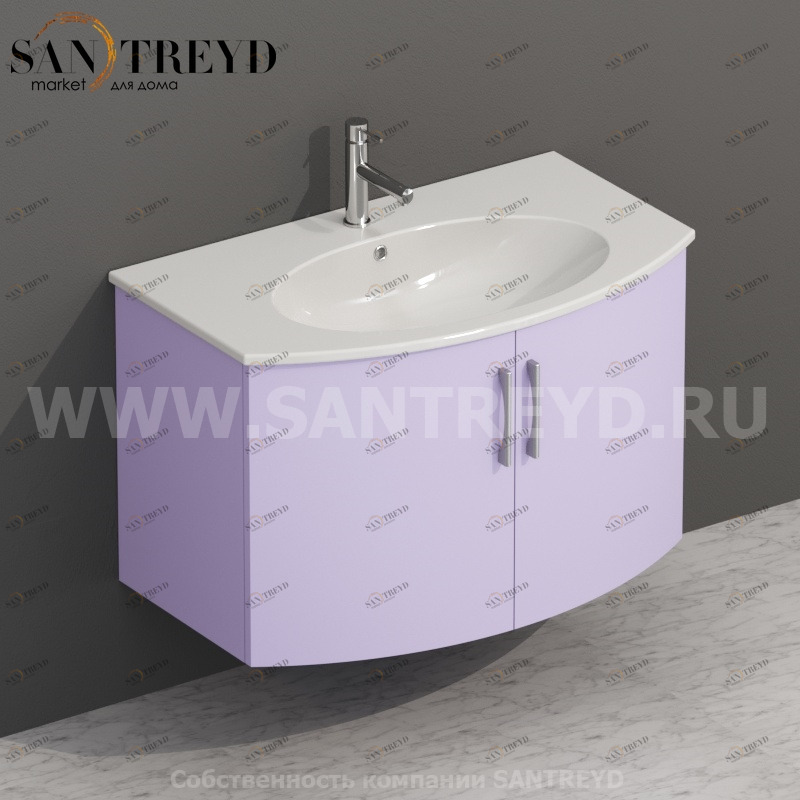 MDMA80Y051 Тумба с двумя створками 78 см фиолетовая Globo 4ALL Италия Ceramica Globo