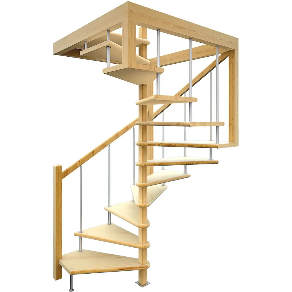 Лестница поворотная 270° ЛЕС-10 универсальная ЛЕСЕНКА STLM-2158764