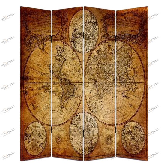 Ширма коричневого цвета TO4ROOMS  214111 Коричневый 