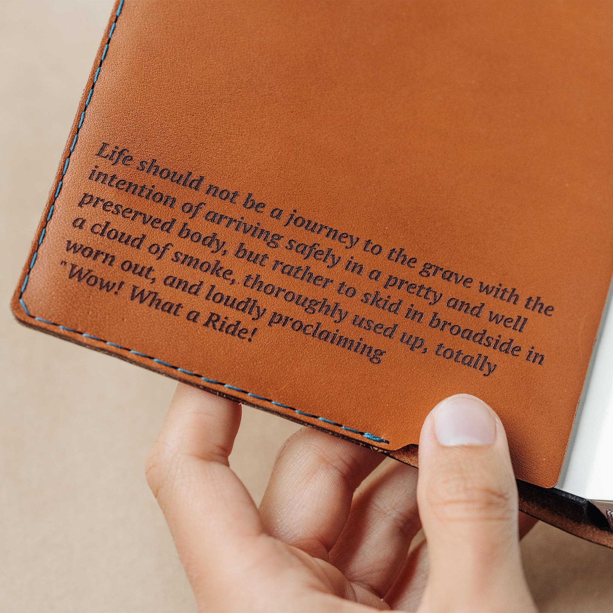 W111CHAR Обложка для ноутбука - Темно-серый - Moleskine Wingback  - Вид №9