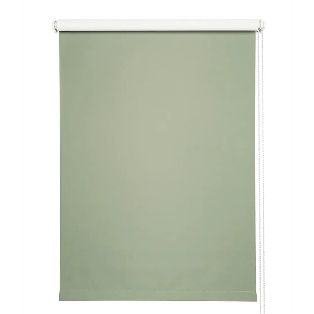 Штора рулонная блэкаут Сантос 160x175 см олива DOMLEGRAND STLM-2024816