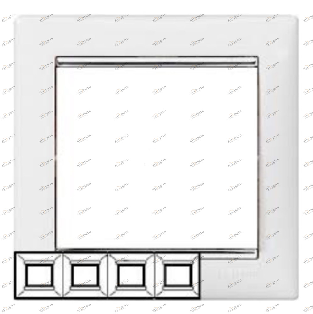 Рамка для розеток и выключателей 4-ая белая legrand 2479