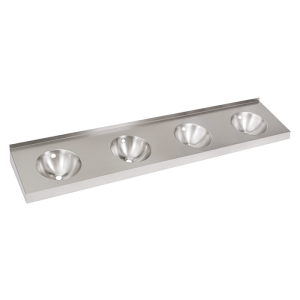 93600 Нержавеющий подвесной умывальник с 4 чашами без облицовки SANELA