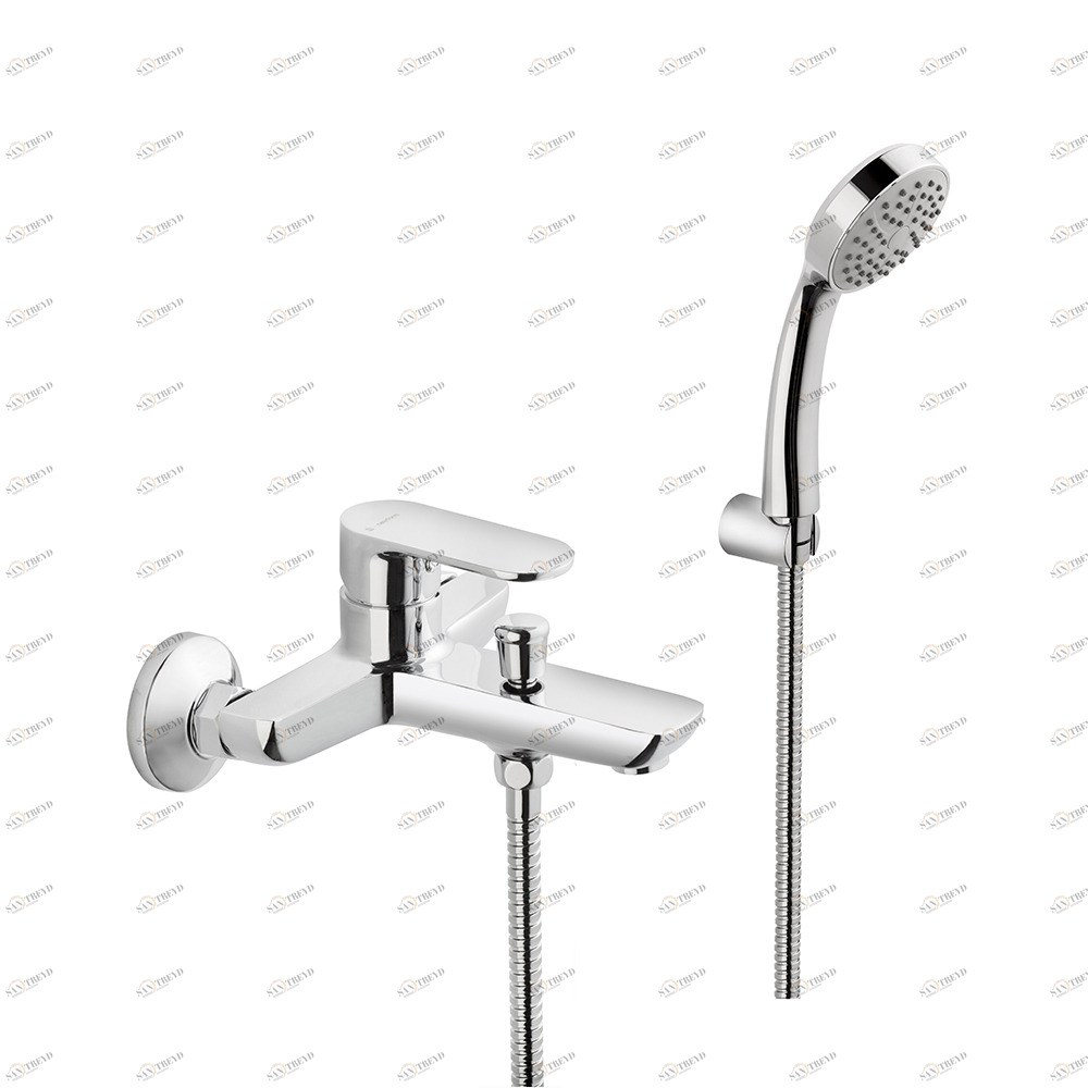 Комплект ванн с фиксированным держателем для душа, гибкий, ручной душ EXTRO NEWFORM Италия 69340C