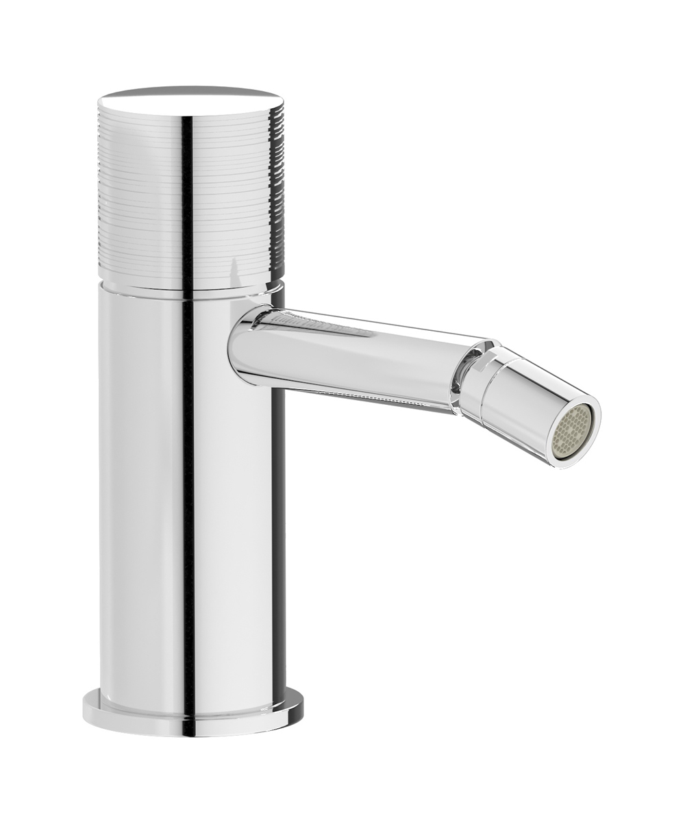 Смеситель для биде на 1 отверстие в комплекте с донным клапаном. WE ARE IB vn299ss Chrome Vinile