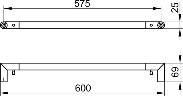 12801010600 Полотенцедержатель KEUCO Collection REVA - Вид №5