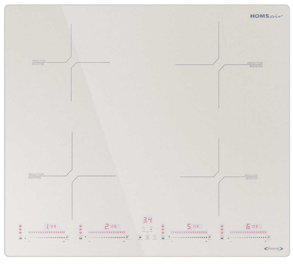 9224977 Индукционная варочная поверхность HOMSair HIC64SBG Inverter STDN-0058998