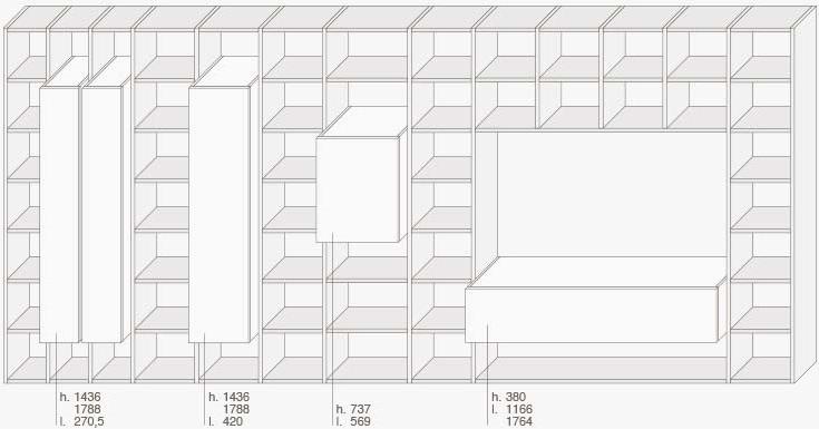 Lema Модульная оборудованная стена Selecta noce l sun-id-1490585 - Вид №4