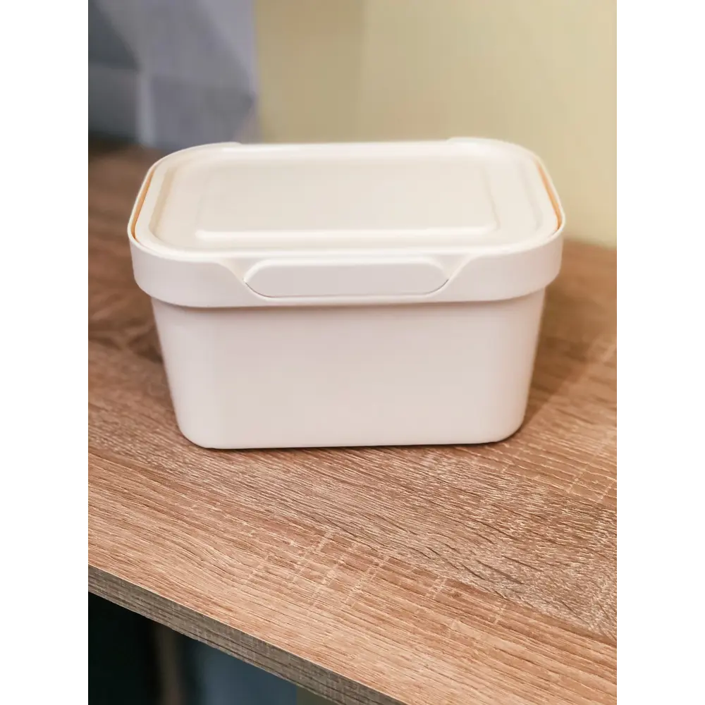 Ящик Luxe с крышкой 19x13x11 см 1.9 л пластик цвет бежевый БЫТПЛАСТ STLM-2041235 - Вид №6