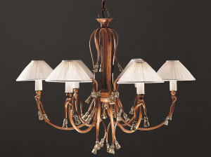 Металлическая люстра