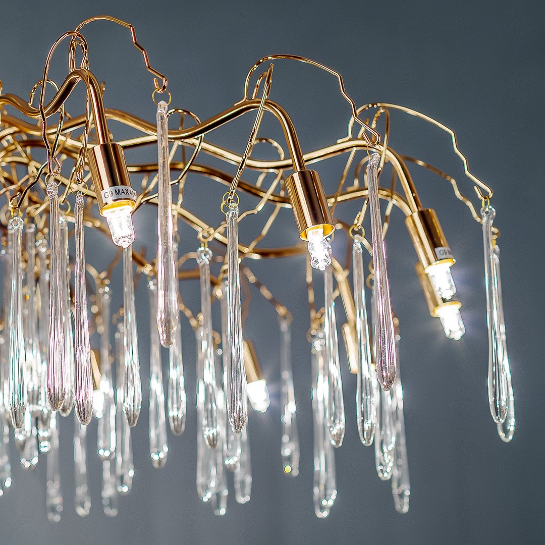 Frezia Light 1005/10C золото люстра потолочная 120148 - Вид №2