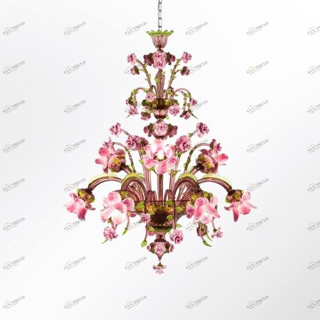 MULTIFORME Подвесной светильник из муранского стекла Rosae rosarum sun-id-1350375