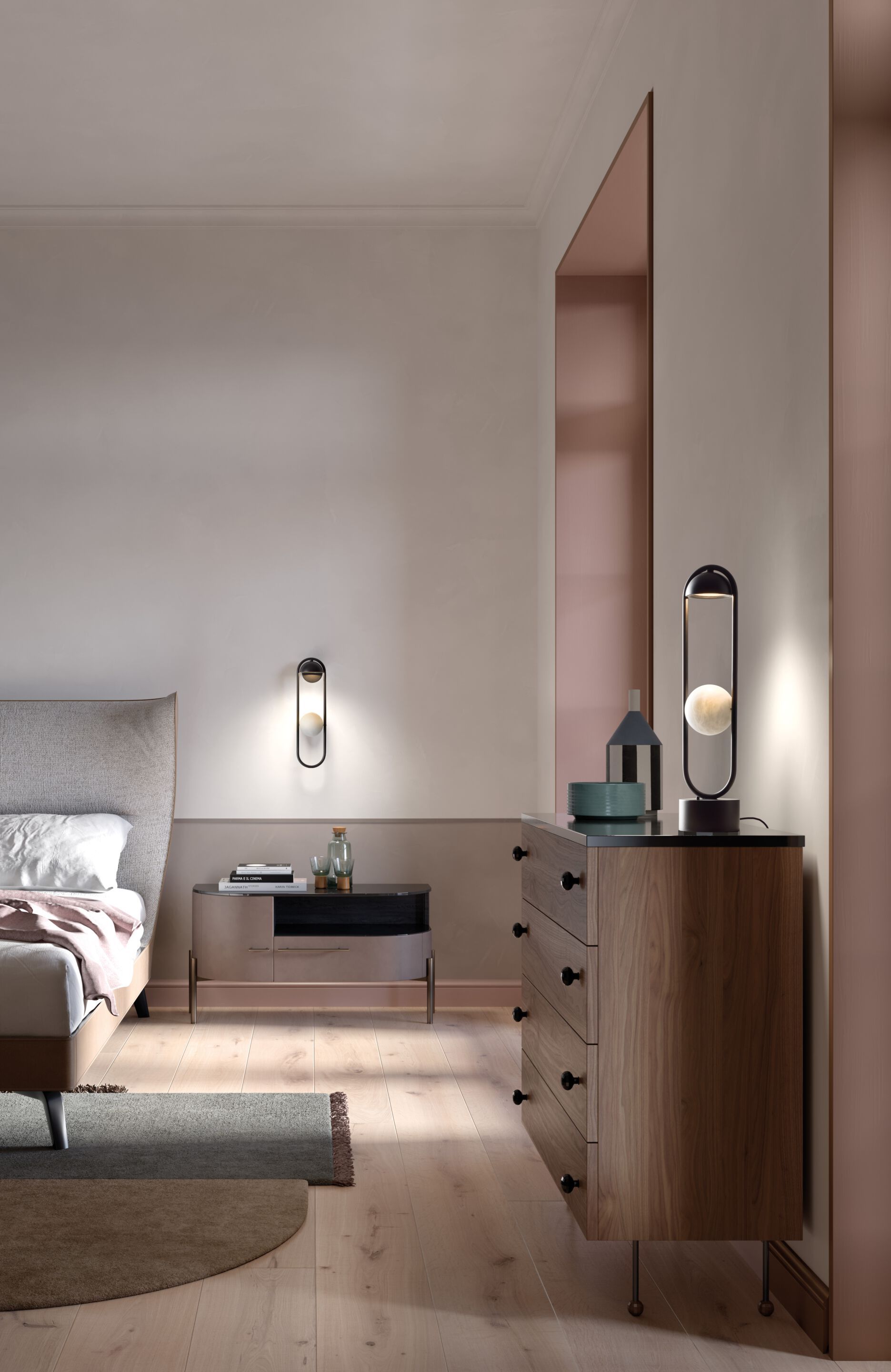 Металлическая светодиодная настольная лампа Masiero Luppiter ARCH-00120092