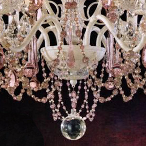 Люстра хрустальная 57х62 см кремовая La Mode 1846-37 LA SCHONBEK ДИЗАЙНЕРСКИЕ 00-3883016 Бежевый;прозрачный  - Вид №2