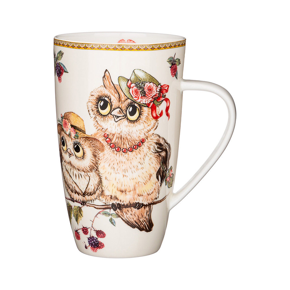 415-2167 Посуда фарфоровая Кружка "OWLS PARTY" 660 мл Lefard 