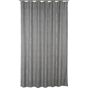 Штора на ленте «Полосы» 200x260 см цвет серый