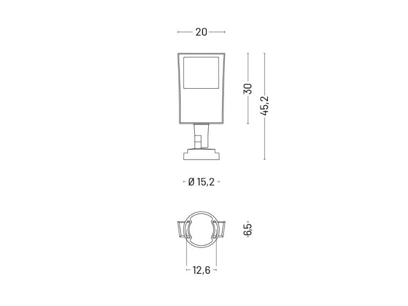 Алюминиевый регулируемый светодиодный наружный прожектор [LND] общие ARCH-00005895 - Вид №3