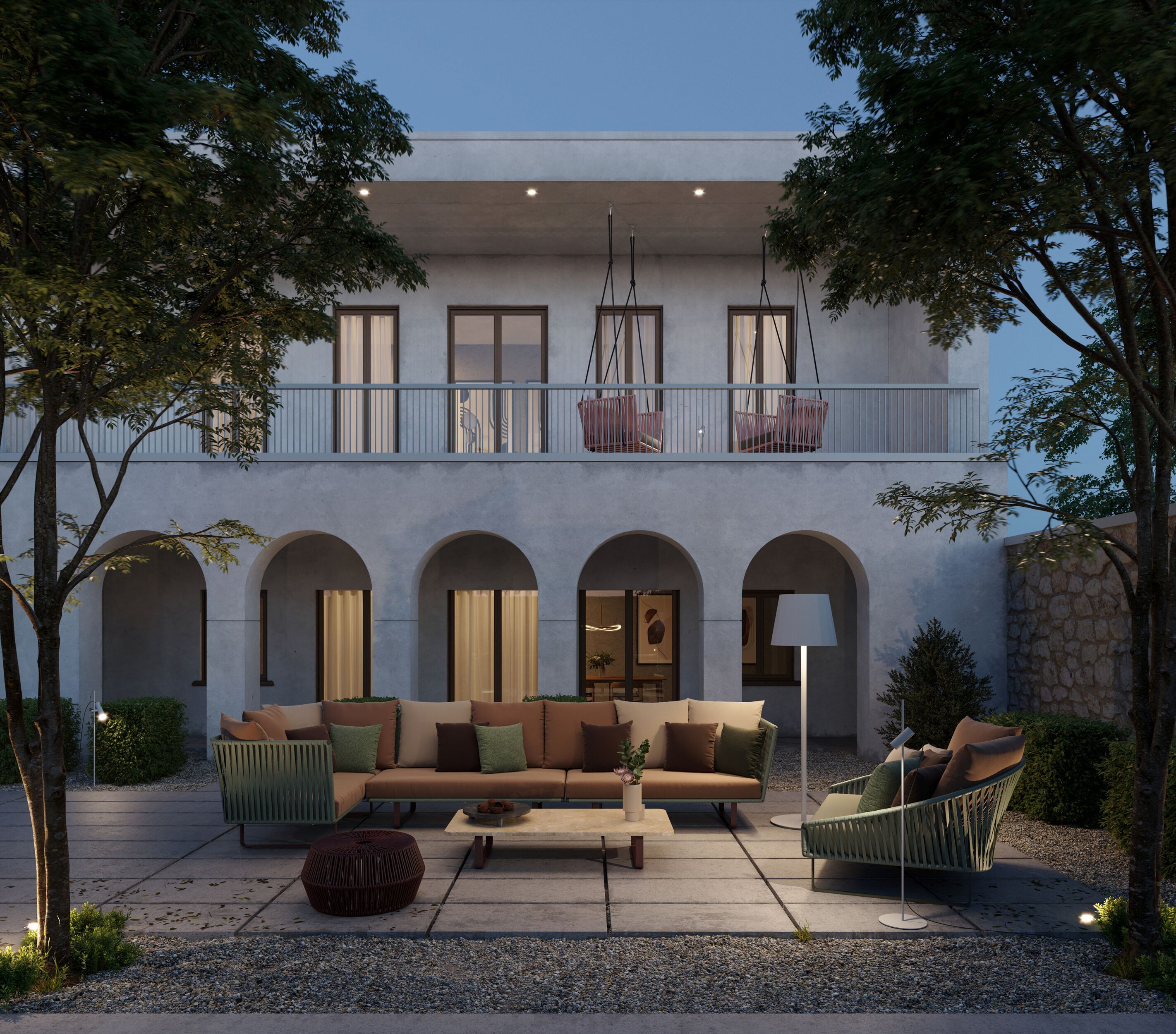 Мраморный садовый столик Kettal Bitta ARCH-00029093 - Вид №8