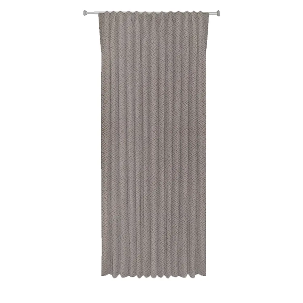 Штора на ленте со скрытыми петлями блэкаут 200x280 см цвет кремовый WITERRA STLM-2125111 - Вид №1