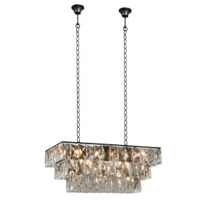 Люстра подвесная черная Vitaluce V5264-1/23 VITALUCE ДИЗАЙНЕРСКИЕ 00-3887908 Прозрачный;черный