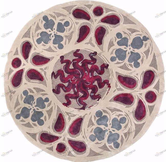 Italy Dream Design Круглый шелковый ковер sun-id-1461996