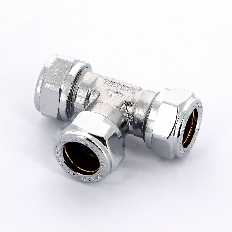 Тройник обжим хромированный TIEMME 15 1130012 - Вид №1