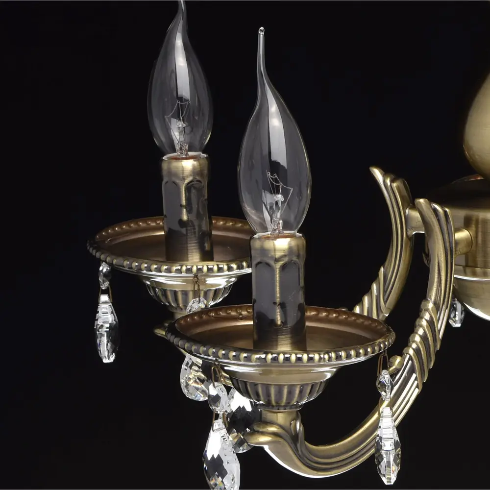 Люстра Аврора 5xE14x60 Вт, металл, цвет бронза MW-Light STLM-2125019 - Вид №6