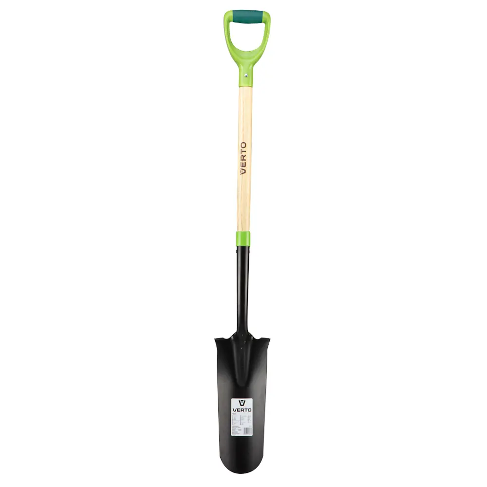 Лопата штыковая Verto 125 см сталь с черенком и ручкой STLM-2164918 - Вид №1