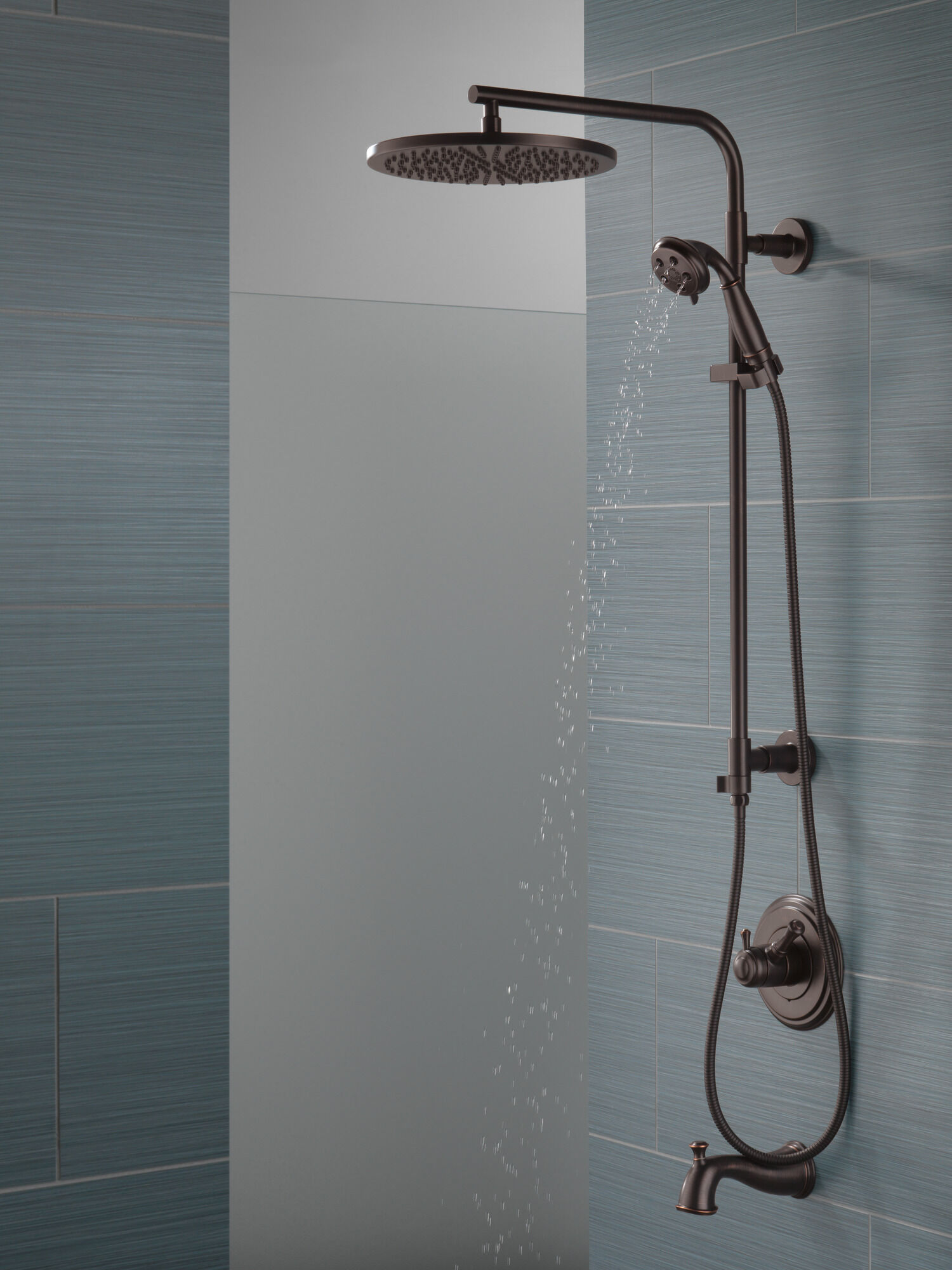 58820-RB Душевая стойка 26 дюймов, круглая Delta Faucet Universal Showering Венецианская бронза  - Вид №3