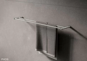 HS20-140D1200 Двойной полотенцесушитель серии d, прикручиваемый к стене, ширина 120 см. PHOS