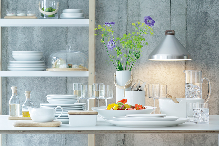 Блюдо глубокое Dine с деревянными приборами D24 см LSA International P21826997 - Вид №2