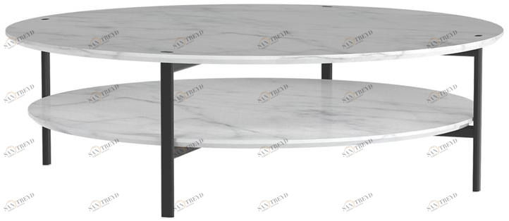 Andreu World Круглый журнальный столик из каррарского мрамора Ruta table Me1993