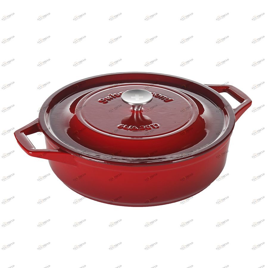 Сотейник чугунный Prestige Cast, Ø32 см, красный Swiss Diamond PC932CR