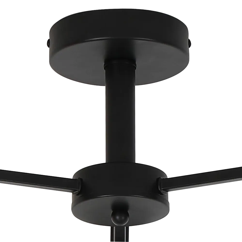 Люстра на штанге Cello 3 лампы 12 м² цвет черный SCHAFFNER STLM-2083151 - Вид №4