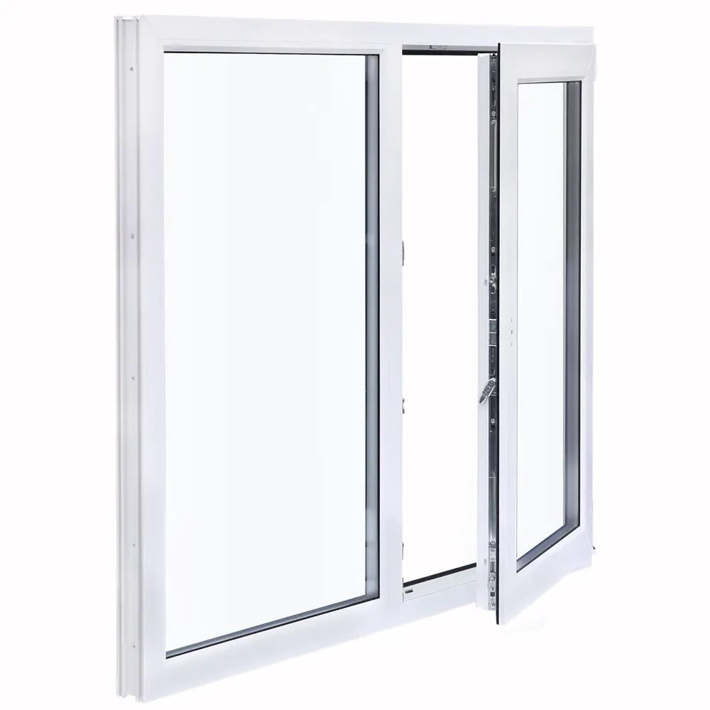 Veka: Двустворчатое пластиковое окно 1200×1200 мм с двухкамерным стеклопакетом 83117302 STLM-0039107 - Вид №3