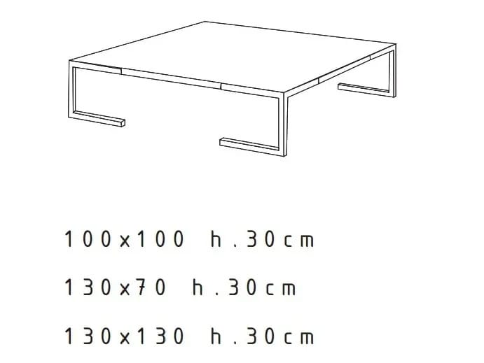 Квадратный журнальный столик из МДФ F.lli Orsenigo TEMPURA ARCH-00079863 - Вид №2