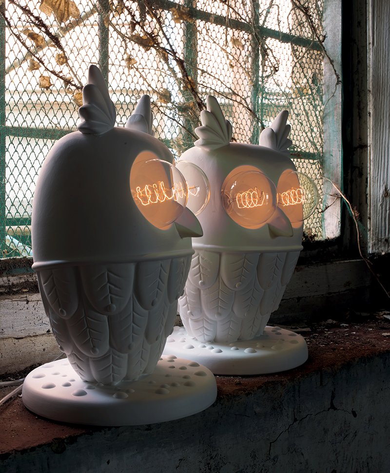 Настольная лампа Ti-Vedo от Karman KARMAN ЖИВОТНЫЕ, СОВА, СТАТУЭТКА 244956 Белый  - Вид №1