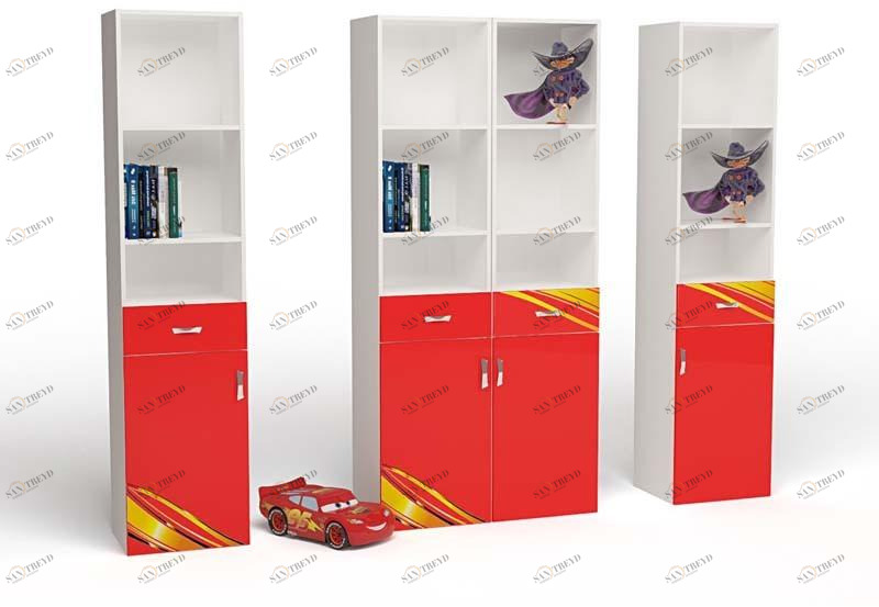 Стеллаж узкий ABC-KING Champion красная сторона правая) 4631148150249