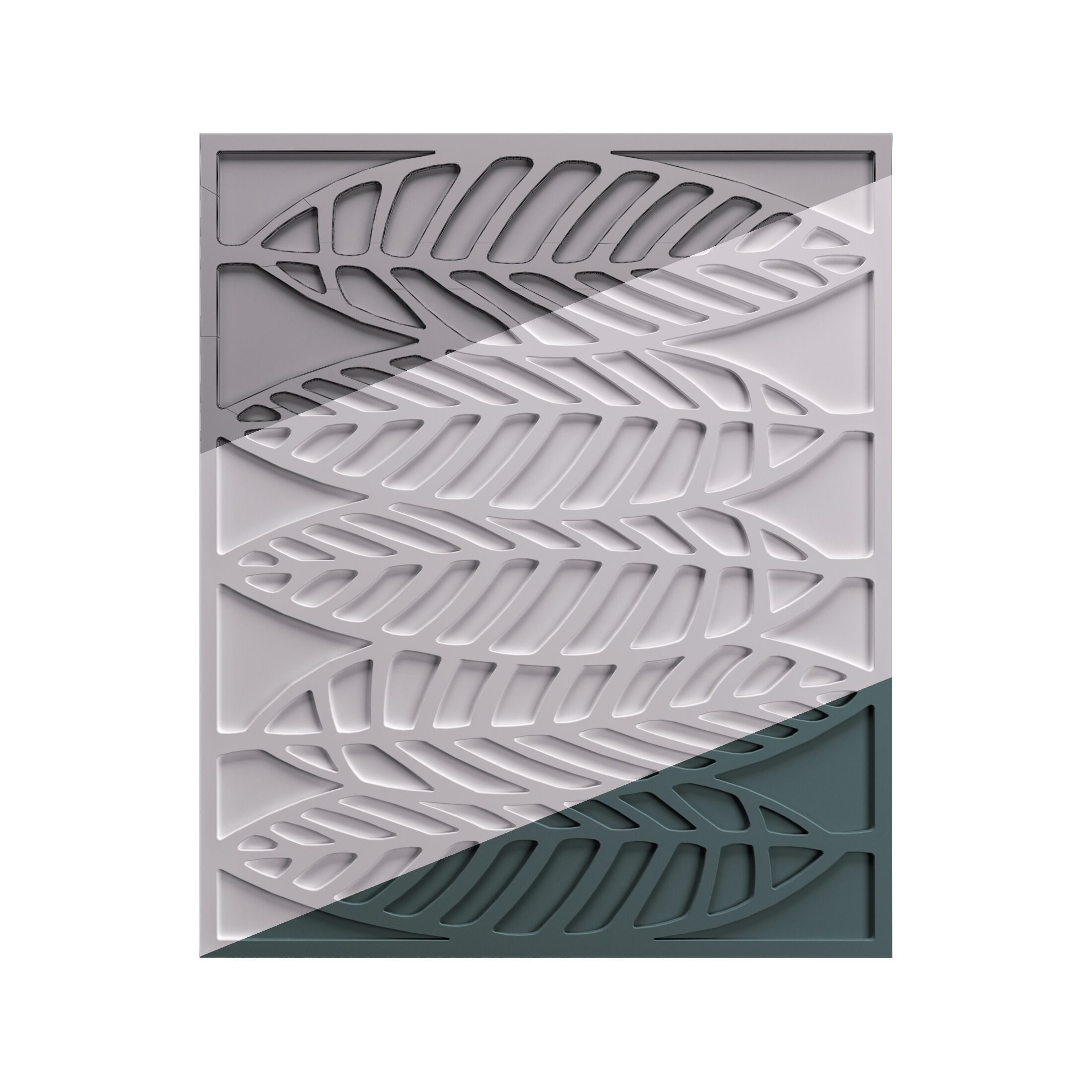 Трехмерная декоративная гипсовая панель WallDeco BAMBOO ARCH-00140246 - Вид №2