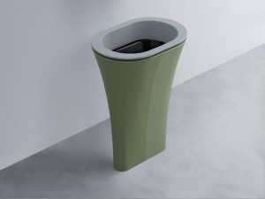 AMLA65-BR+AMPILO-N+AMCOLO-AG Раковина Amedeo Ovale отдельностоящая cielo Enjoy + Amedeo