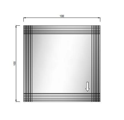 Настенное зеркало ARTELINEA RIGA ARCH-00152278 - Вид №3