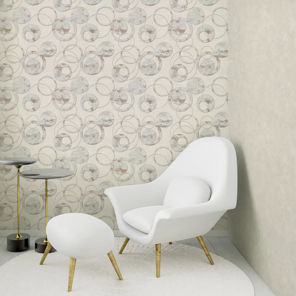 Обои флизелиновые Московская Обойная Фабрика Сфера бежевые 1.06 м 4153-2 STLM-2129053 - Вид №2