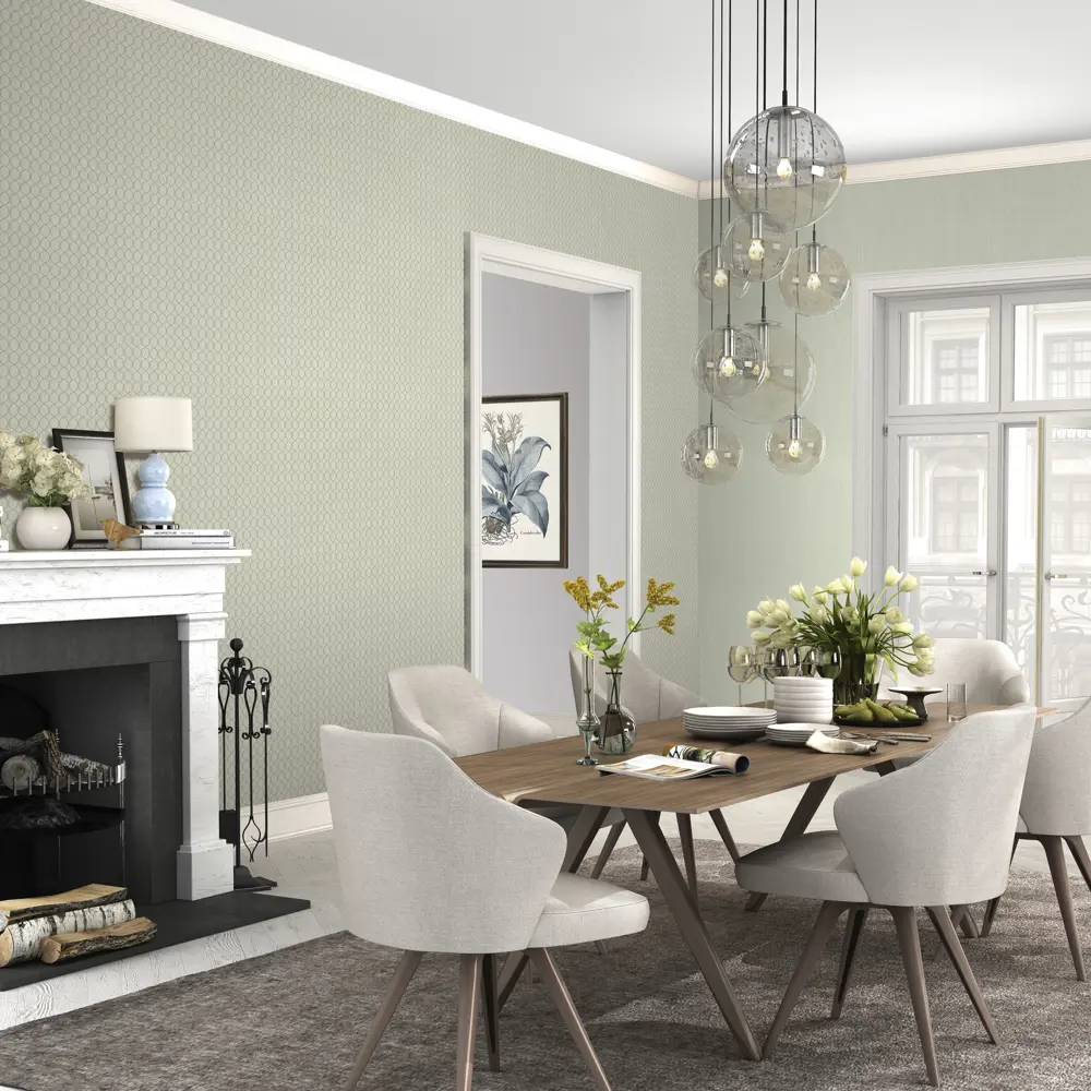 Обои флизелиновые Rasch Filigrano мятные 1.06 м 964035 STLM-2006773 - Вид №3