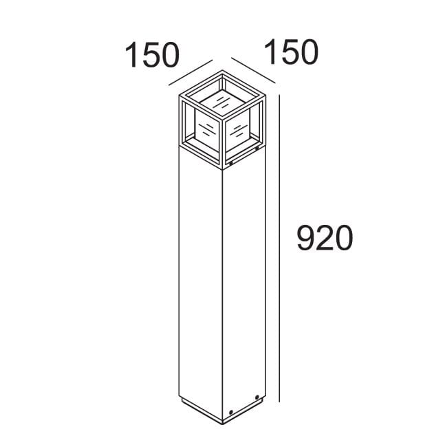 Металлический светодиодный световой столб Deltalight Montur ARCH-00001791 - Вид №7