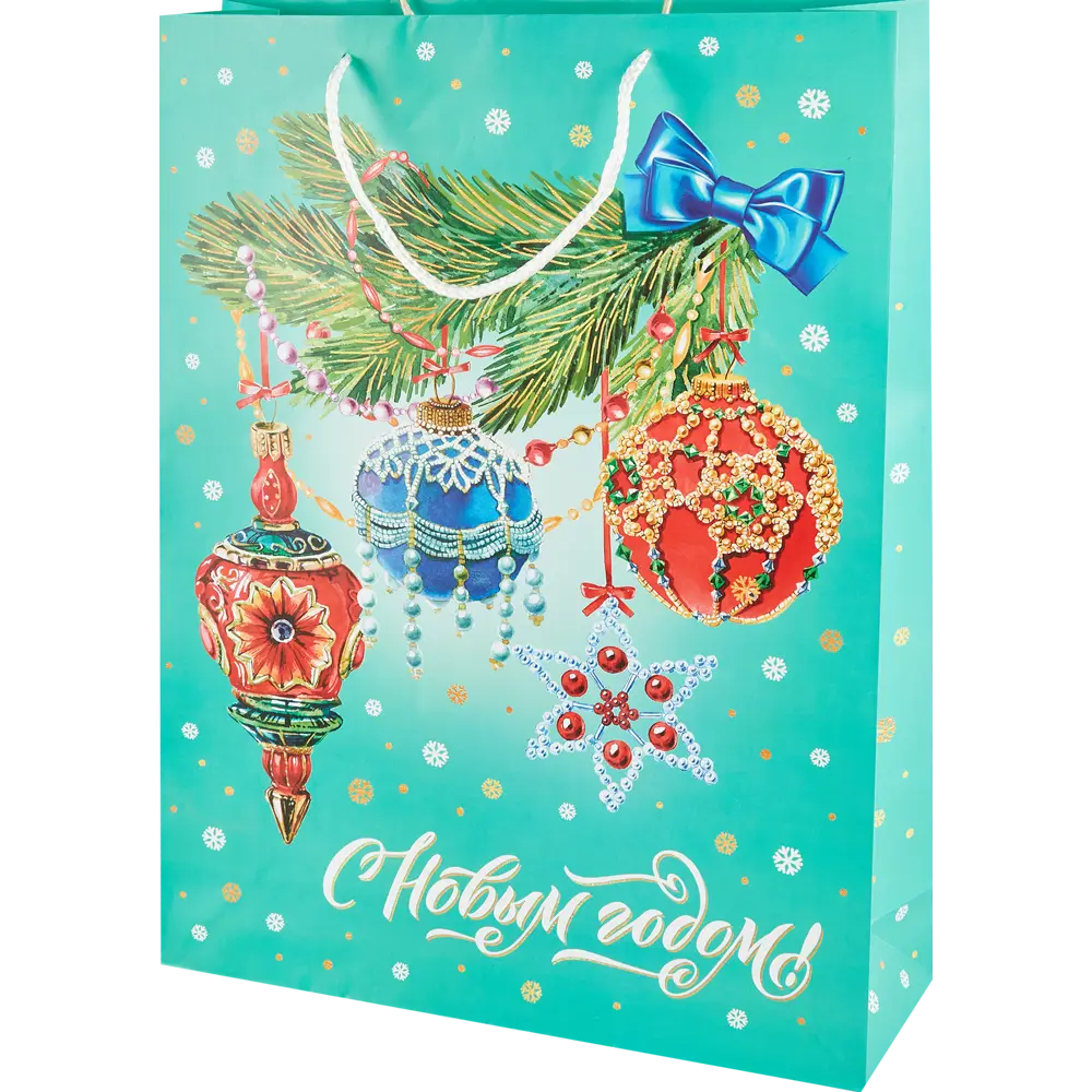 Пакет новогодний Феникс-Презент бумажный 89758 33x45.7 см Santreyd STLM-2152010