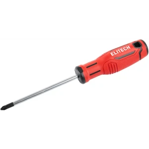 Отвертка крестовая Elitech PH1x100 мм с магнитным наконечником 89407123