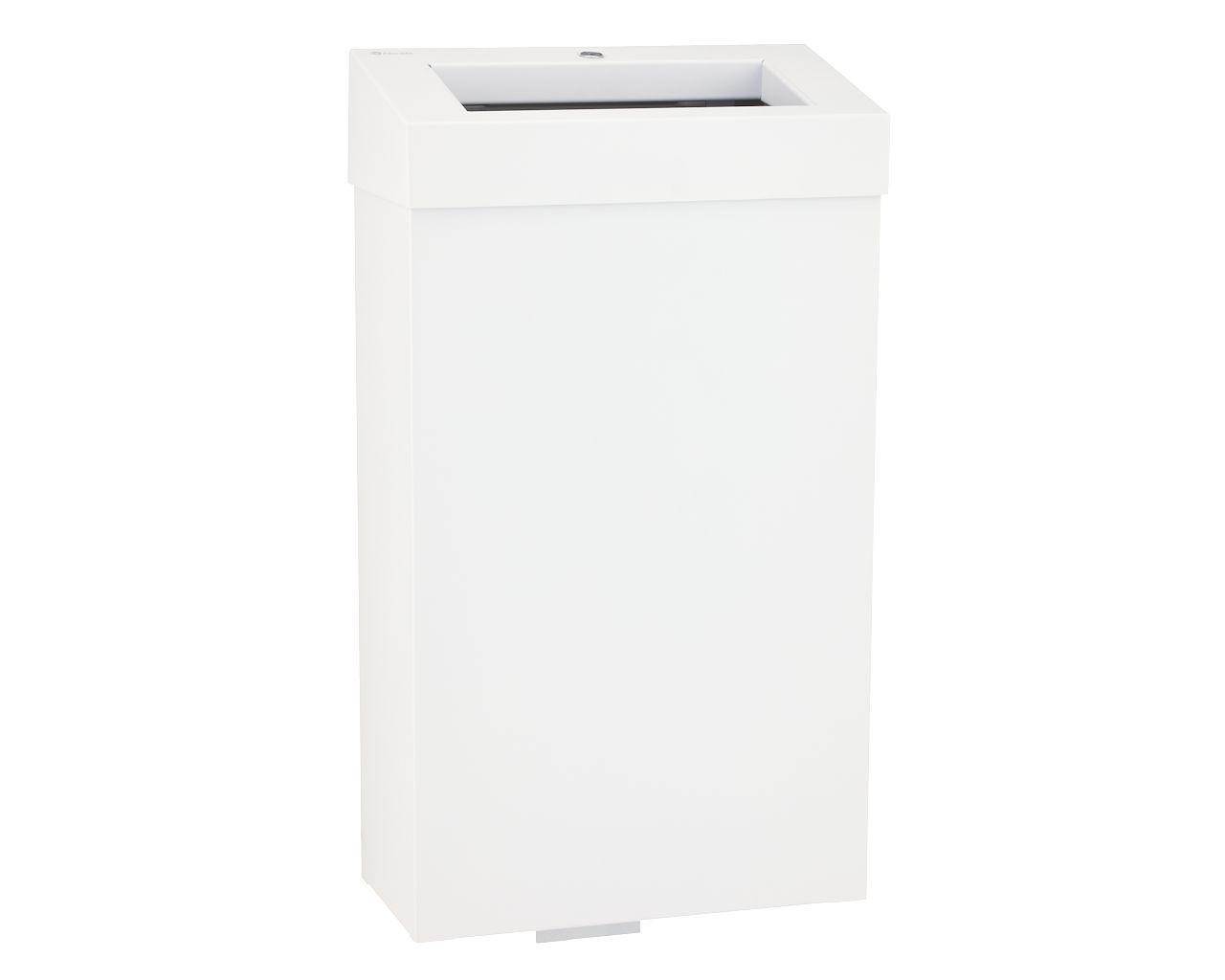 KSB107 Ведро для мусора открытое STELLA SLIM WHITE LINE, объем 27 л, белый Merida 