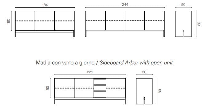 Шкаф из дуба с распашными дверями Devina Nais Arbor ARCH-00021920 - Вид №5