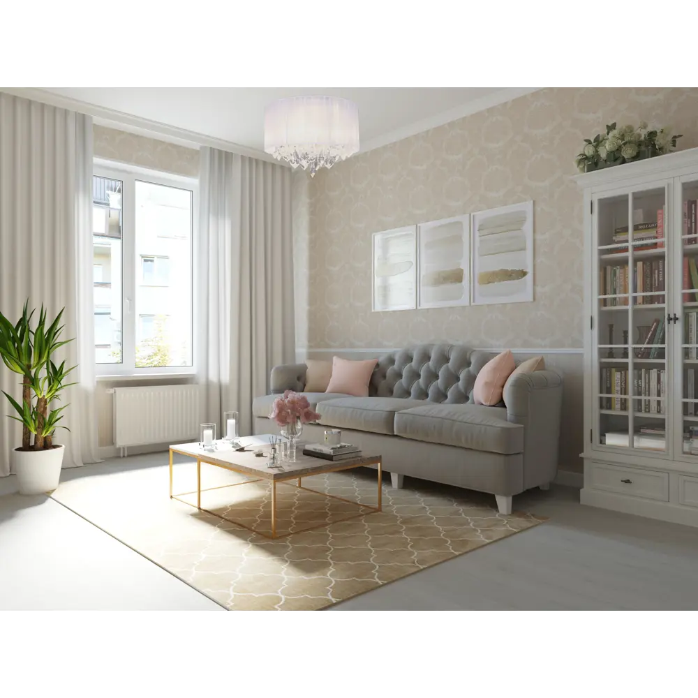 Ковер полиэстер Clima 81220 200x290 см цвет бежевый 82171337 STLM-2063655 DEVOS-CABY  - Вид №4