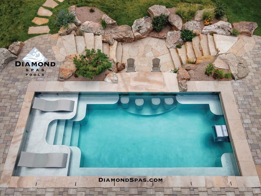 Бассейн из нержавеющей стали Diamond Spas Piscina in acciaio inox personalizzabile ARCH-00108185